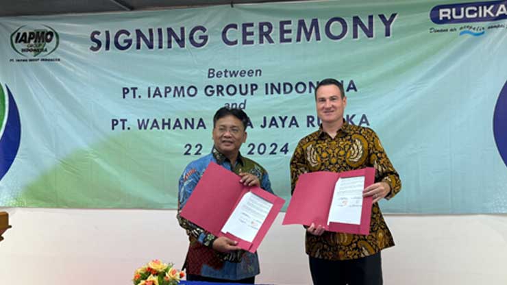 PT. IAPMO Group Indonesia, PT. Wahana Duta Jaya Rucika Sign Memorandum of Understanding to Increase Competency through Plumbing Personnel Certification